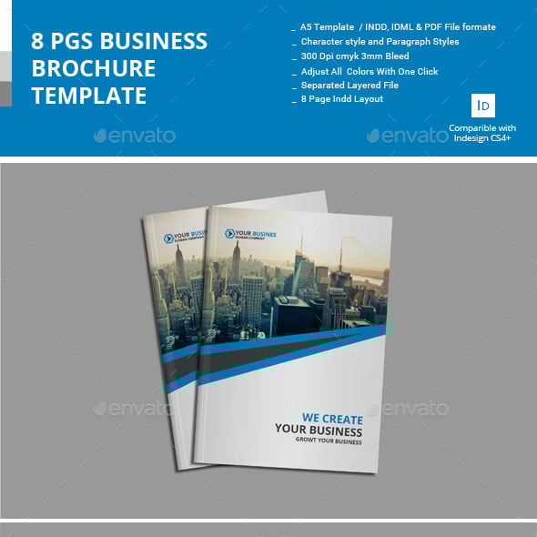8 Pages Business Brochure Template