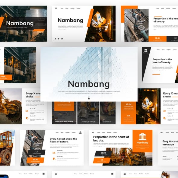 Nambang - Construction & Industrial Google Slides Template
