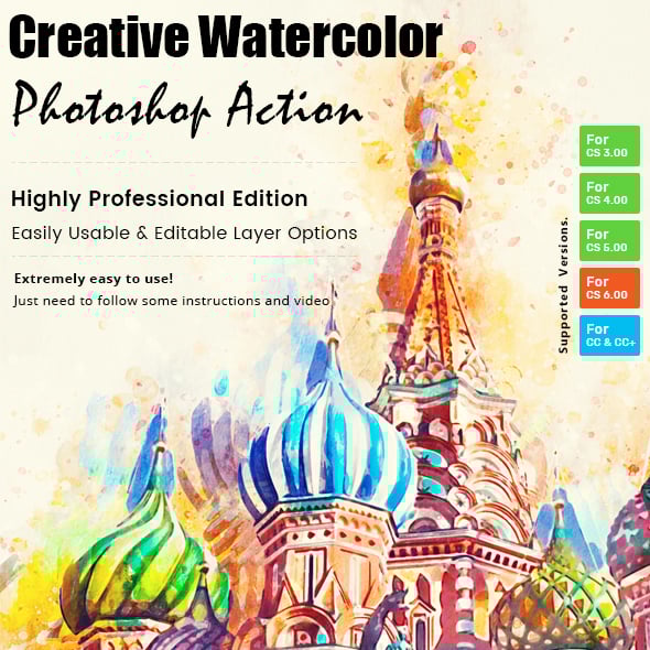 Creative Watercolor Paint Action