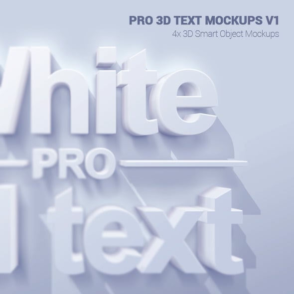 Pro 3D Text Mockups V1