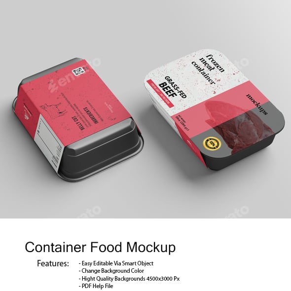 Food Container Mockup