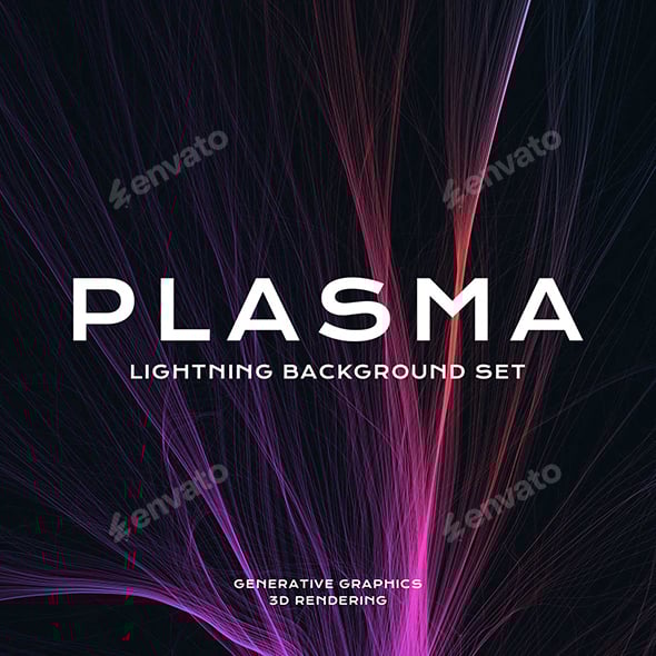 Plasma Lightning Background Set