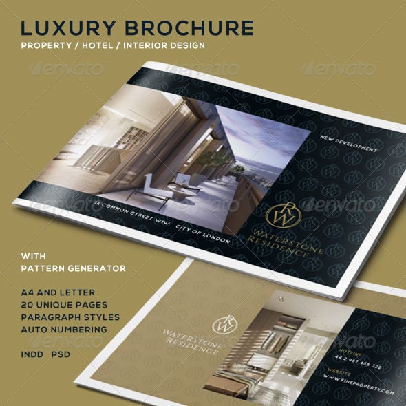 Luxury Brochure for Property - Hotel - Interior