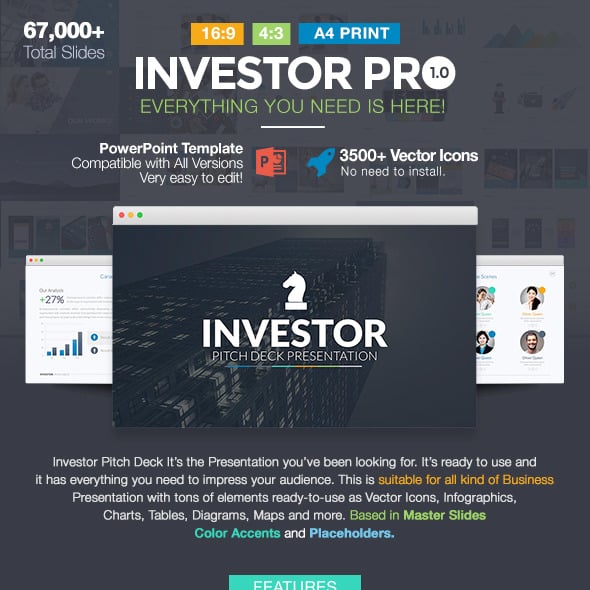 Investor Pitch Deck PowerPoint Template