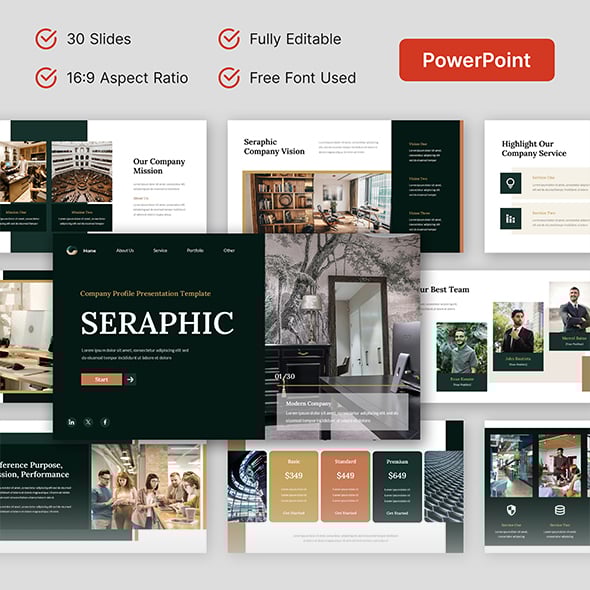 Seraphic – Company Profile PowerPoint Template