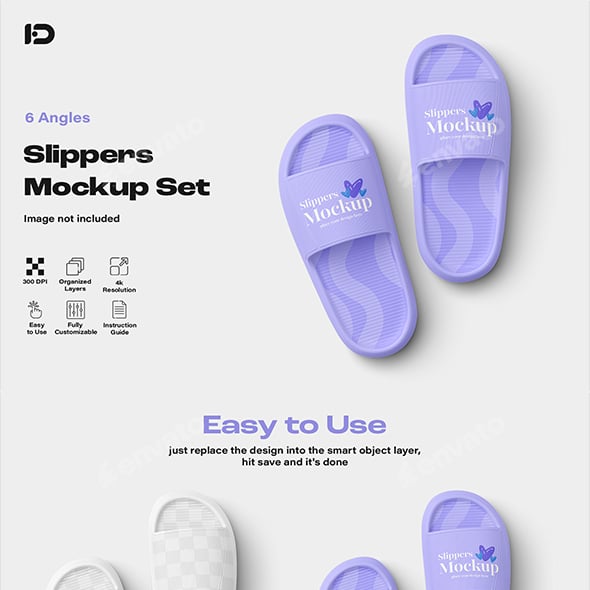 Slippers Mockup Set